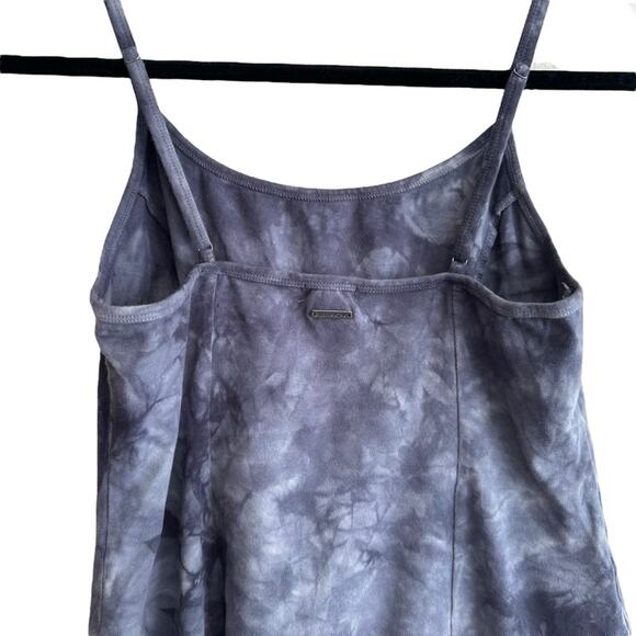 Billabong Easy on Me Blue Tie Dye Knit Dress Spaghetti Strap Short Bodycon Lrg - Picture 5 of 8